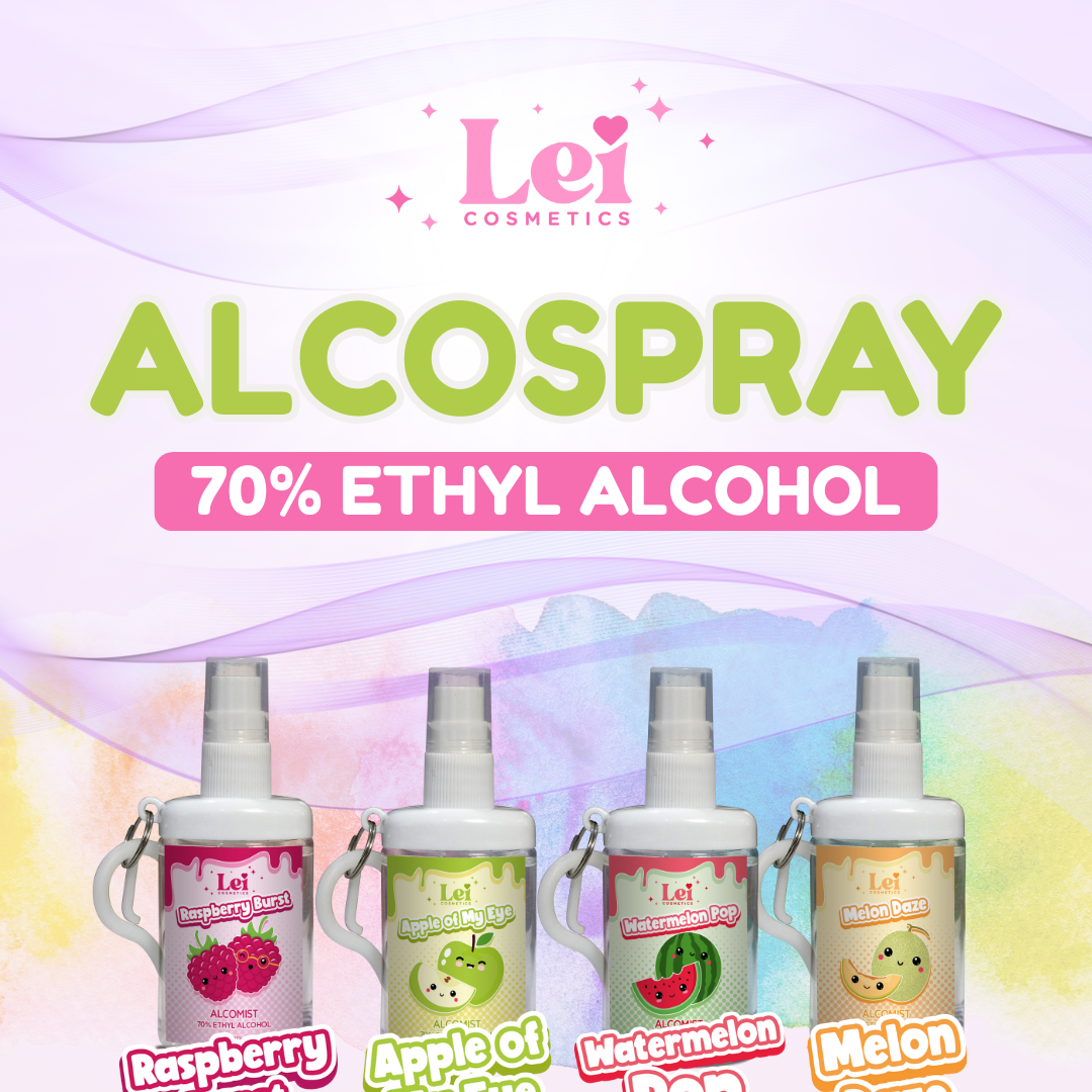 Alcologne Spray by Lei Cosmetic – Long-Lasting Fresh Scent, 70% Alcohol ...