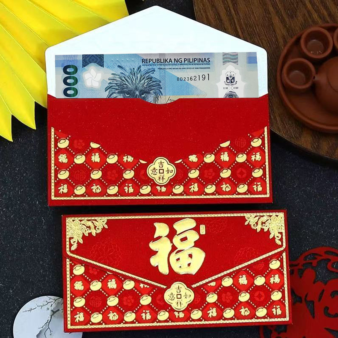 30pcs/Pack Ampao Thick Chinese Red Envelope Horizontal red envelope Red ...