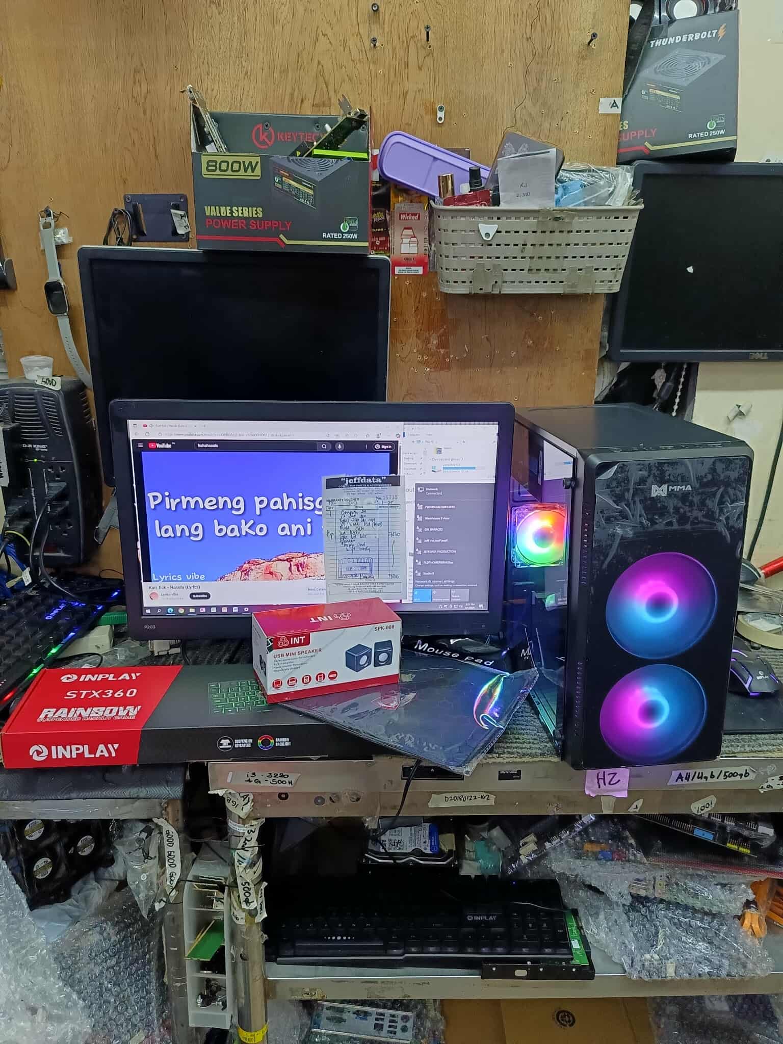 COMPUTER SET MMA i3 8GB RAM 120GB SSD 1GB 20 LED WIDE KBMS SPEAKER MPAD ...
