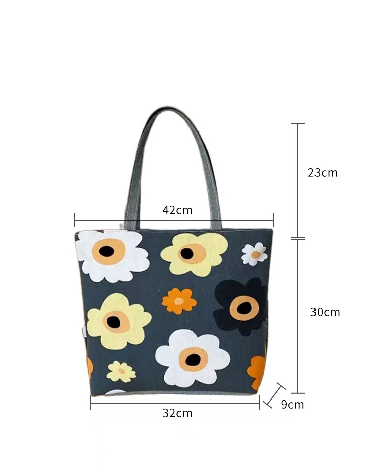 YQY 1235 Korean New Fashion Canvas Tote Bag Design Shoulder Bags Simple ...