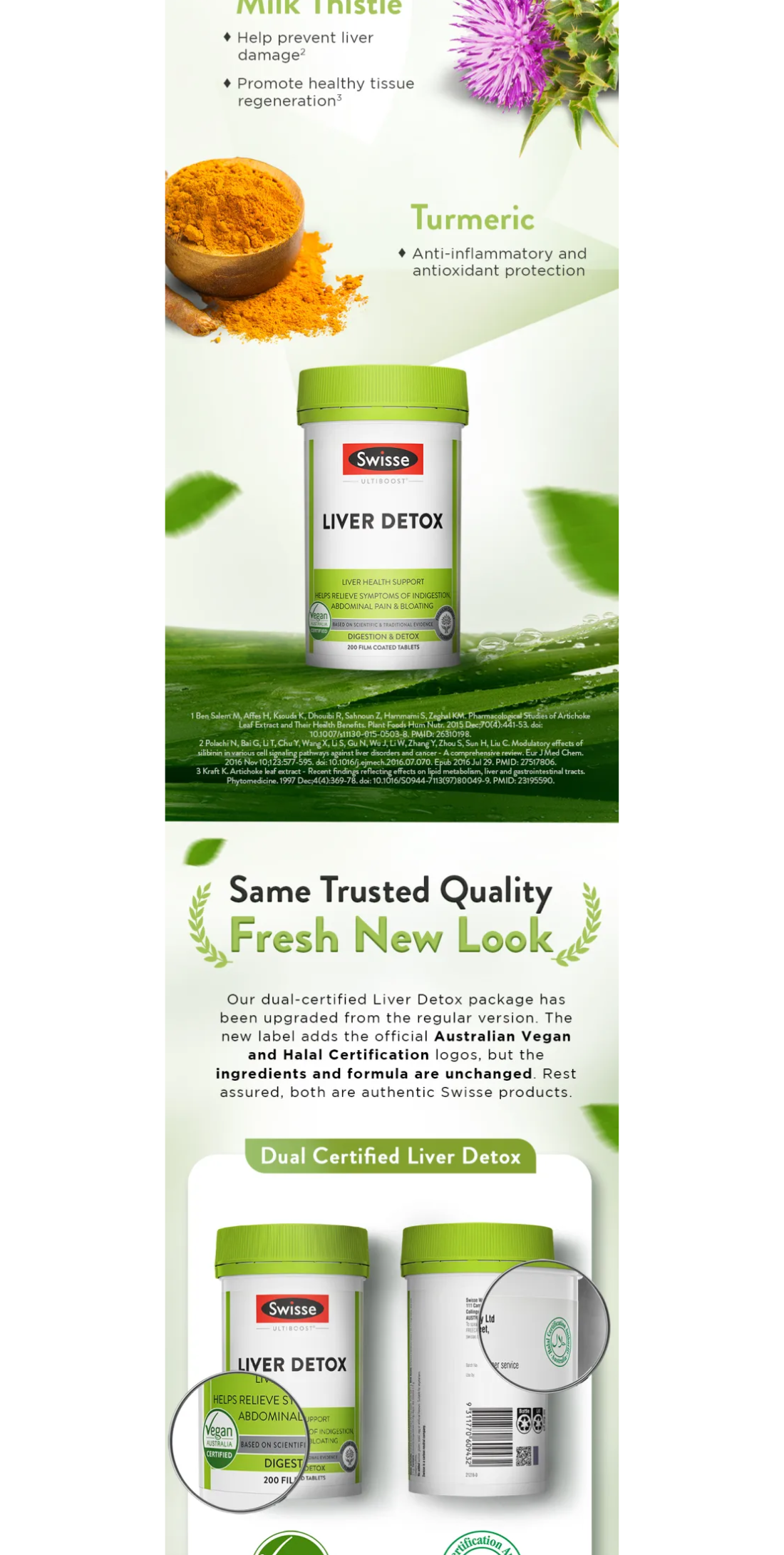 Swisse Ultiboost Liver Detox 200 Film Coated Tablets (EXP:10 2027 ...