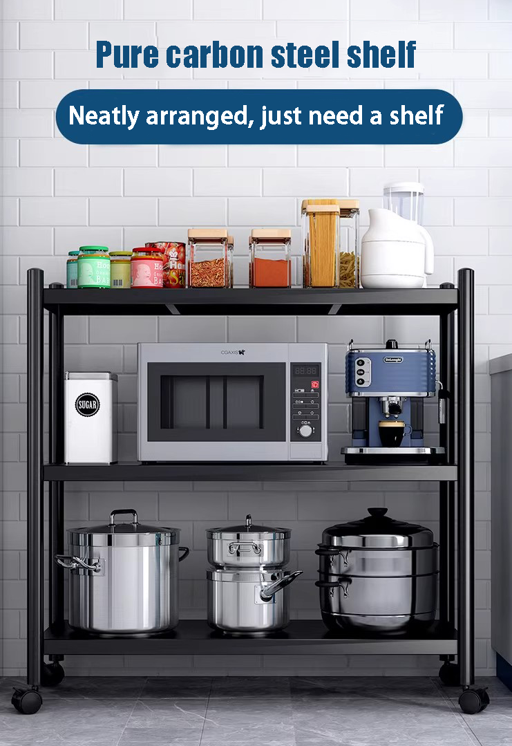 3 Layer Stainless Steel Kitchen Shelf Goods Shelves Rice Cooker ...