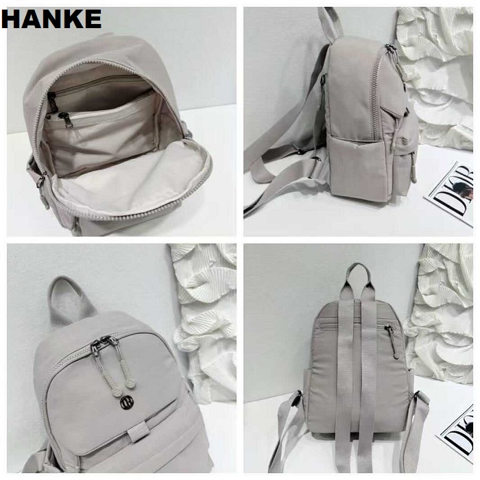 HANKE Women's Backpack Cotton Nylon Small Capacity Multi-Pocket Casual ...