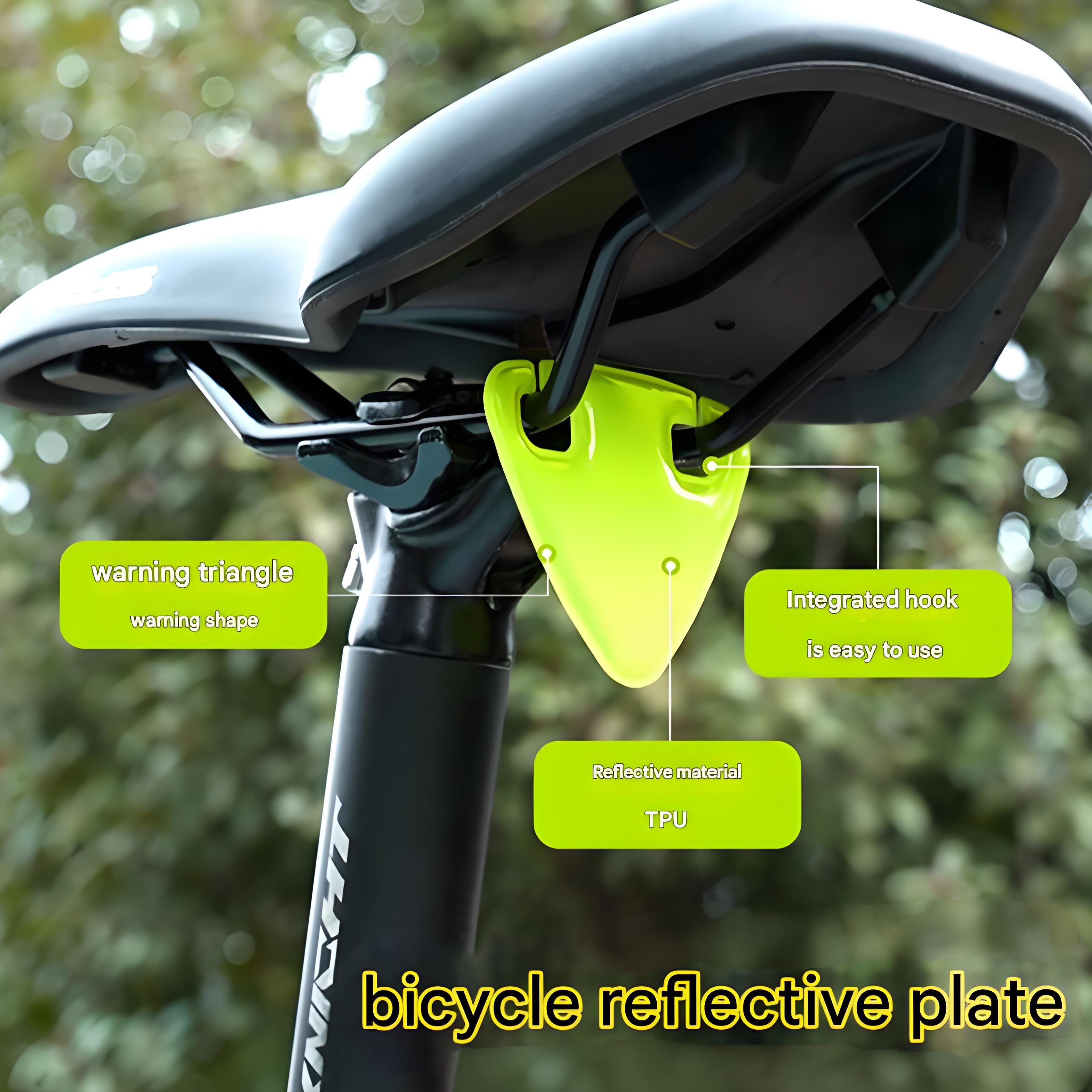Bright Cycling Triangle Reflective Sheet Portable Safety Tail Light ...