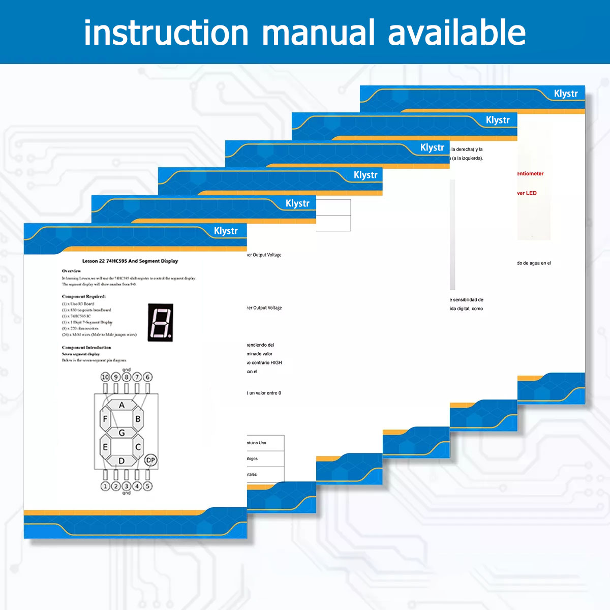 KLYSTR UNO R3 Project Super Starter Kit for Arduino UNO R3 with ...