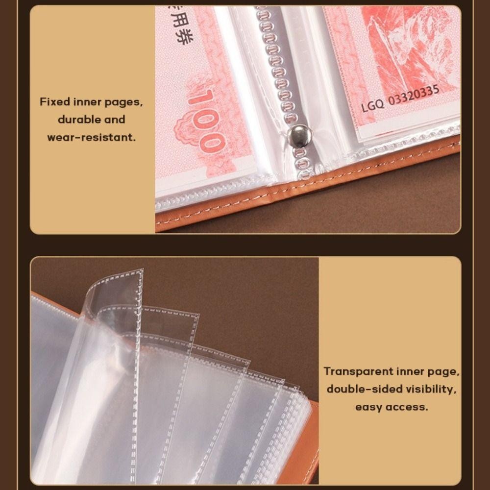 A6 money clip Challenge Envelope Money Saving Set with Password Lock PU ...