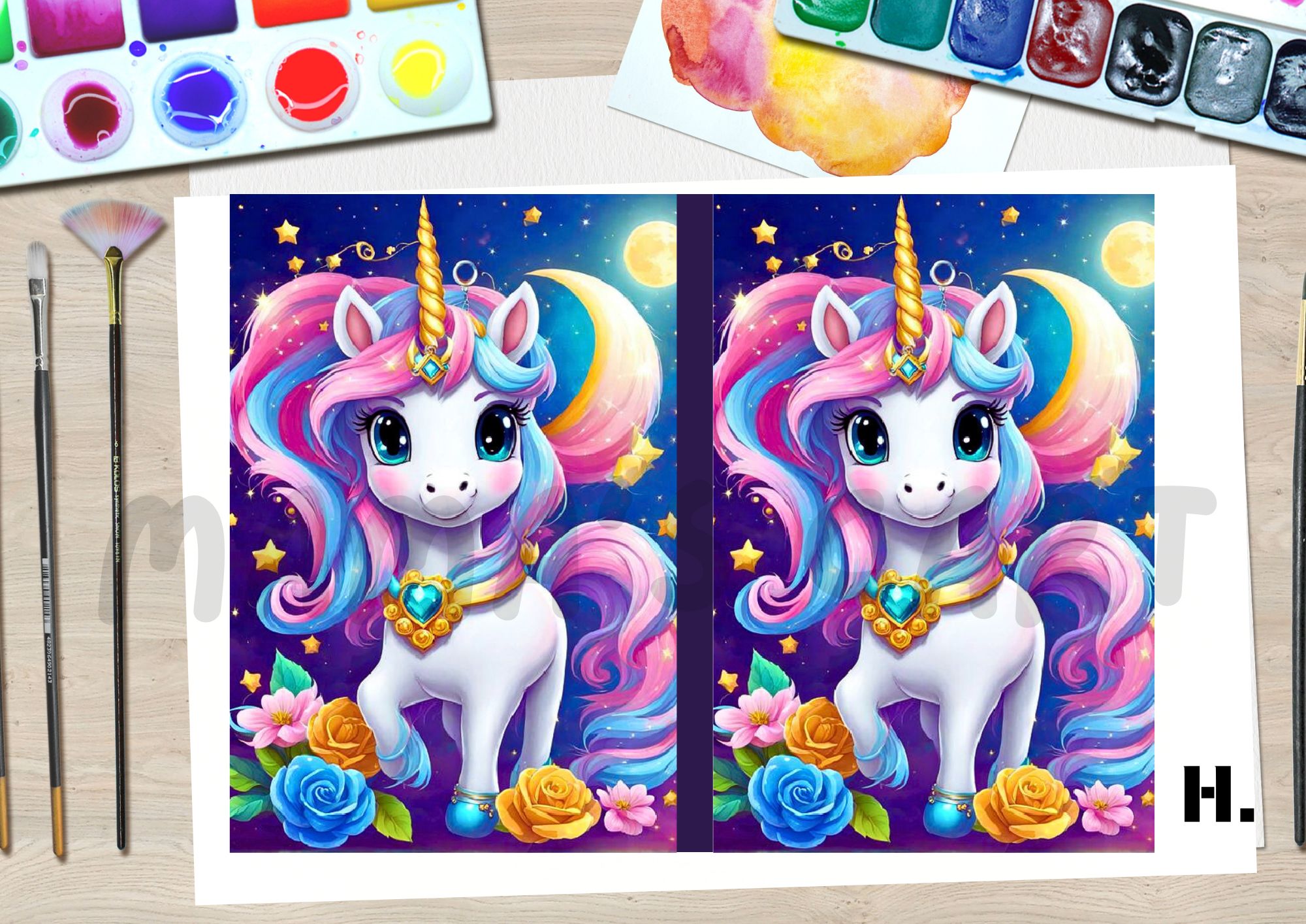 Unicorn Coloring Book for Kids with FREE Resealable Pouch Gift Ready ...