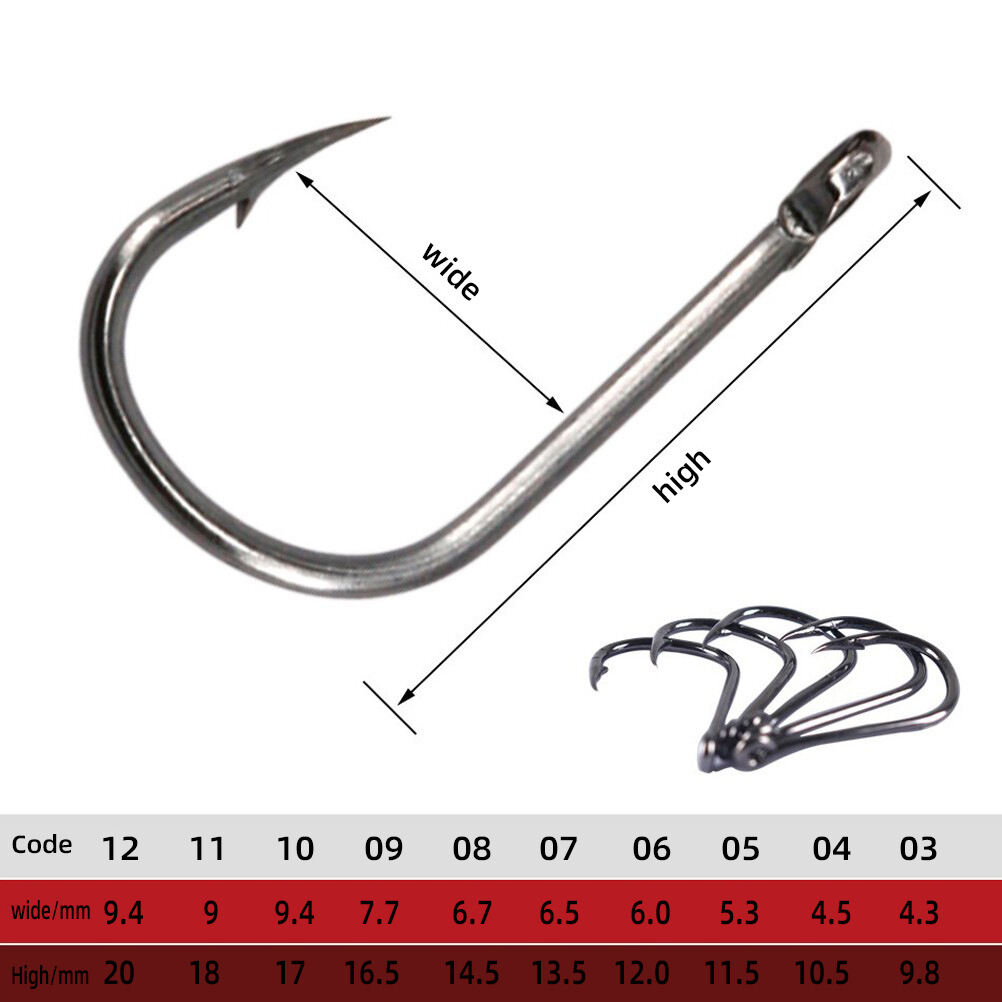 1000PCS Barbed Fishing Hooks Set – High Carbon Steel Fishhooks with Box ...