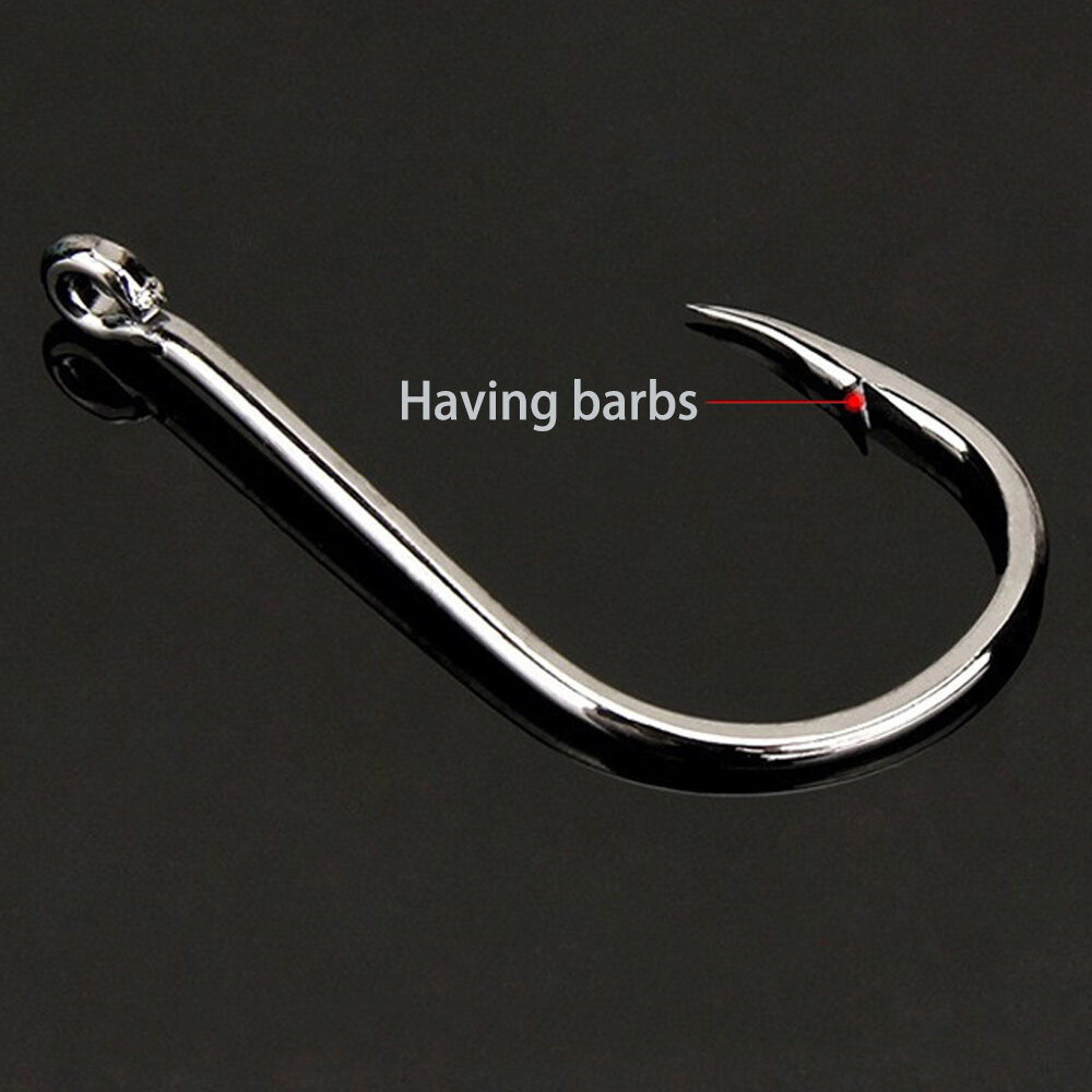 1000PCS Barbed Fishing Hooks Set – High Carbon Steel Fishhooks with Box ...