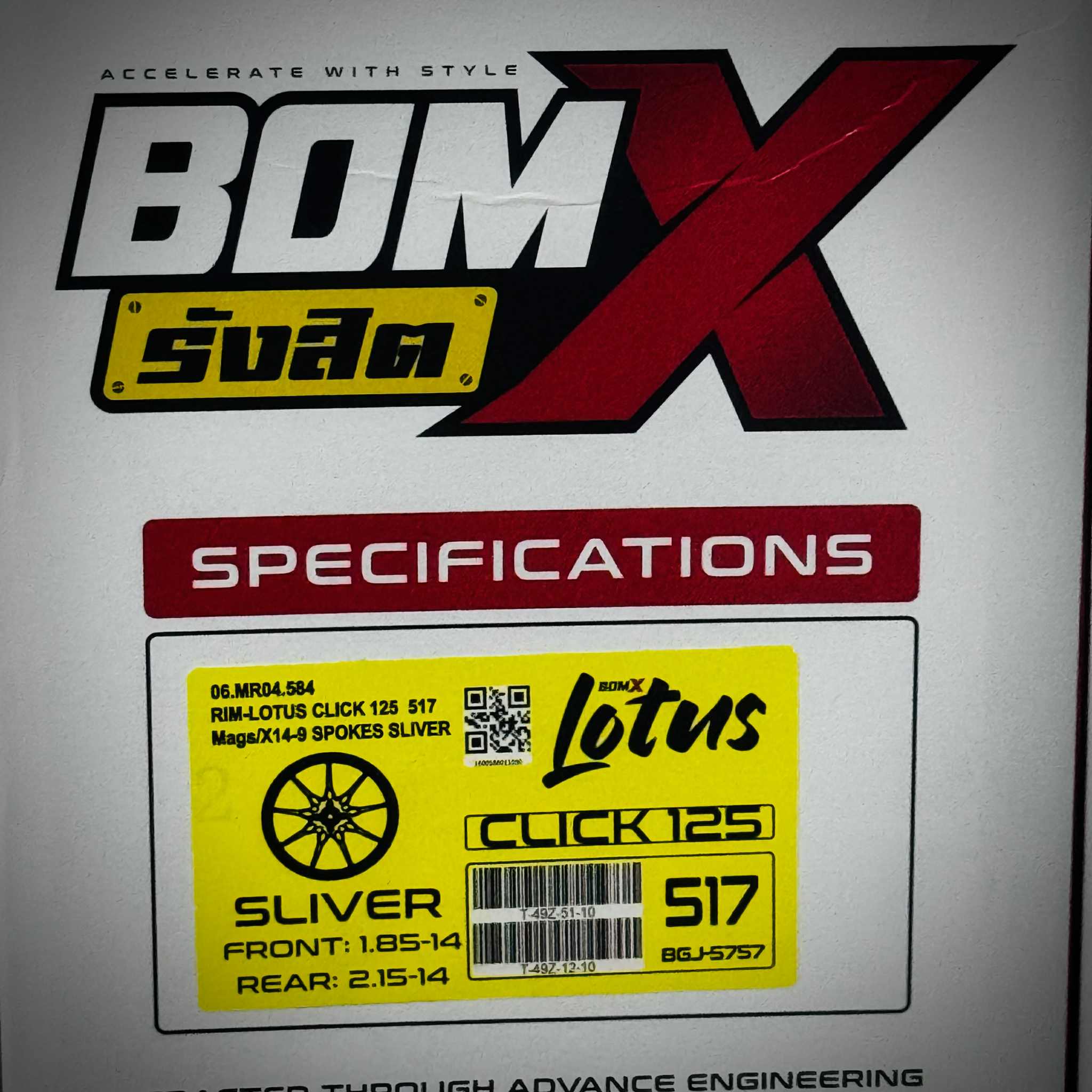 BOM RANGSIT BomX LOTUS CNC MAGS FOR HONDA CLICK 125/150 - SOLD AS BRAND ...