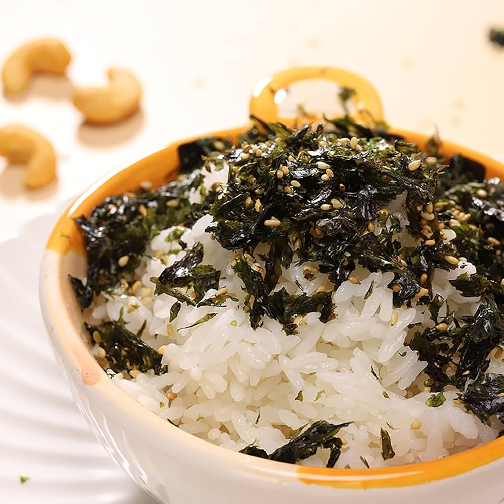 INSTANT ROASTED SESAME SEAWEED – Korean Rice Mix Flakes | Healthy Snack ...