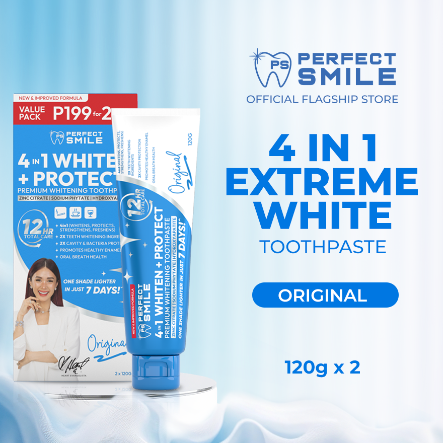Perfect Smile 4in1 Extreme White Premium Whitening Toothpaste Original ...
