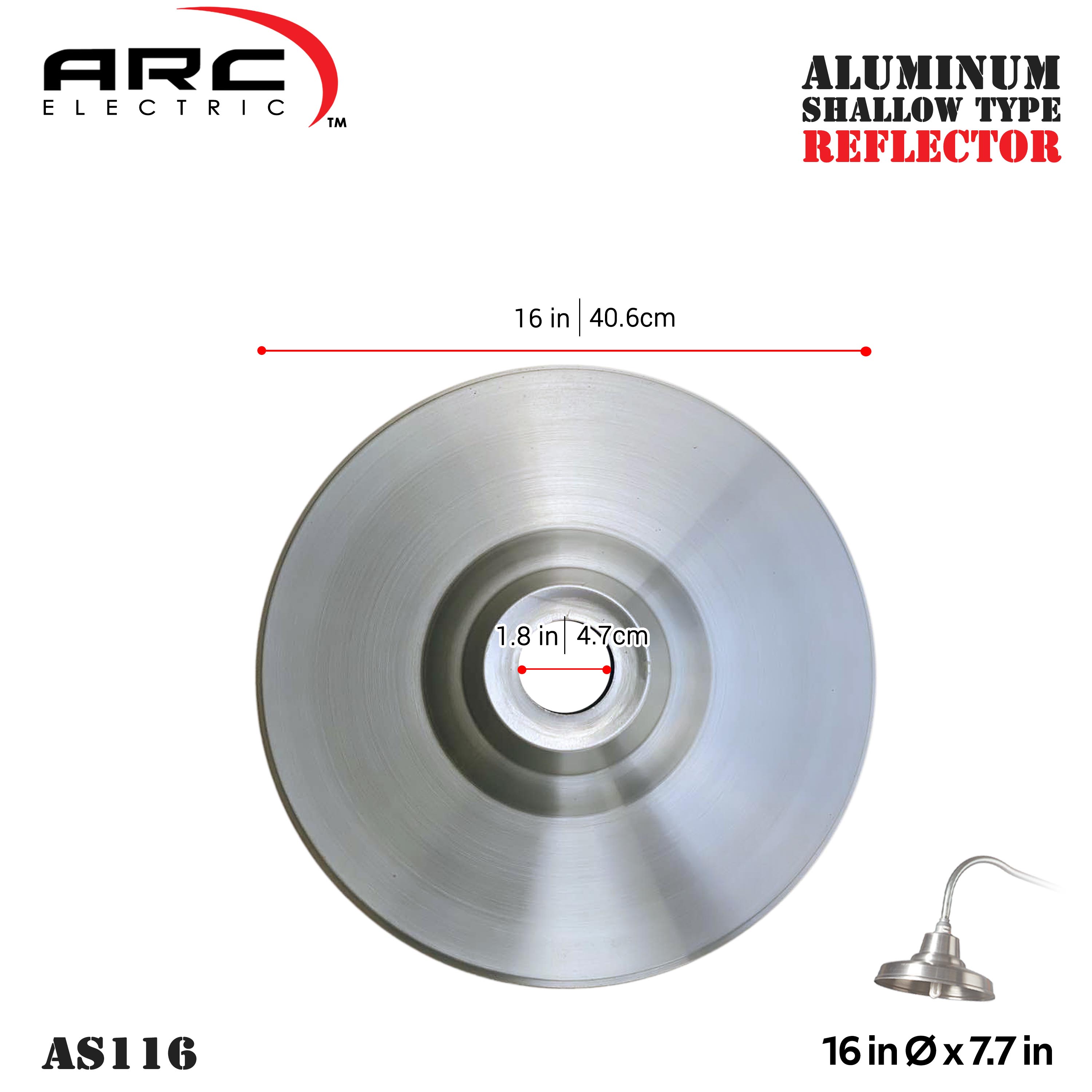 ARC Aluminum Reflector Industrial gooseneck barn light for indoor and ...