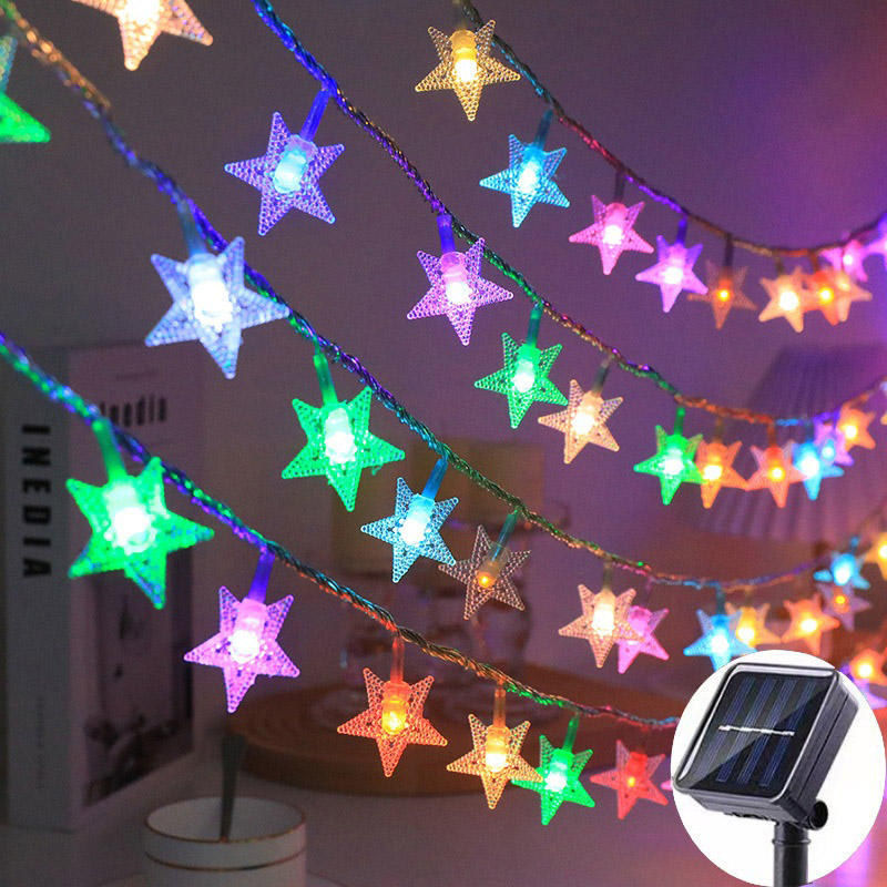 Solar Lights String Outdoor Waterproof Fairy With 8 Lighting Models ...