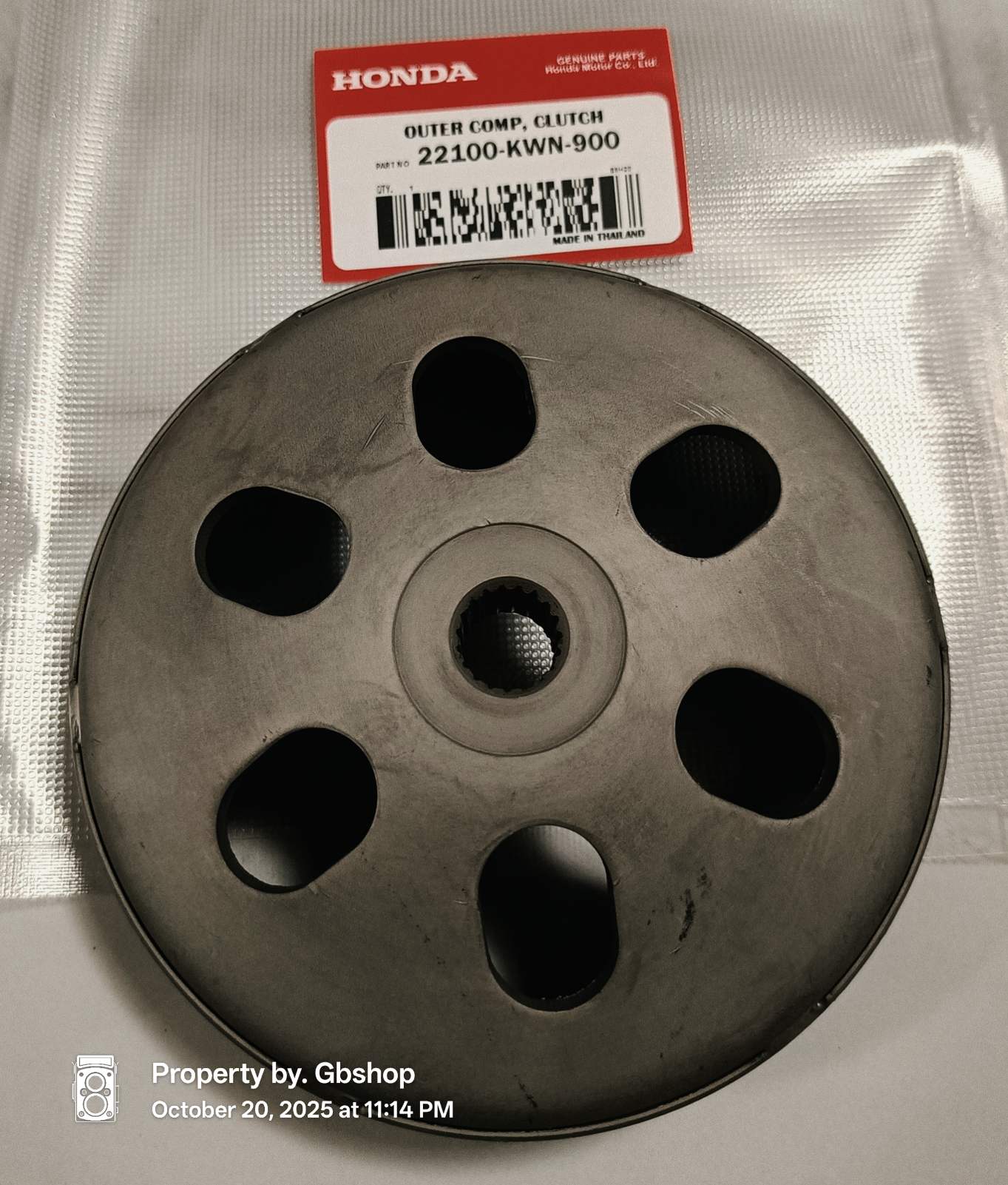 CLUTCH BELL CLICK HONDA CLICK125 CLICK150 THAILAND GENUINE PARTS 22100 ...