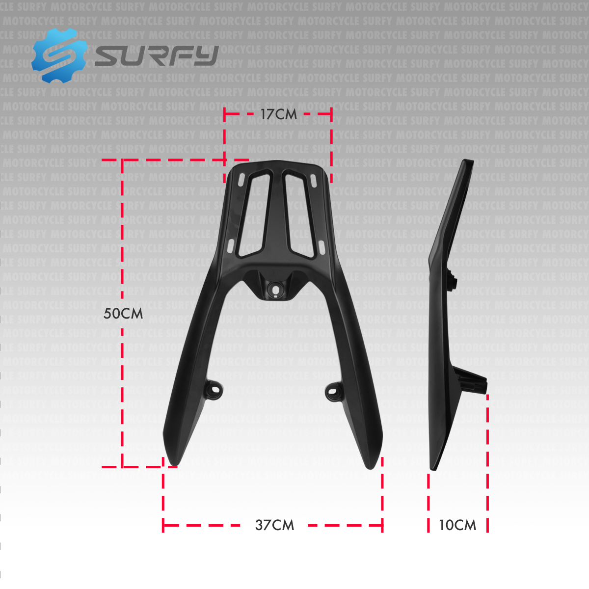 Raven Bracket for Honda Click 125i 150i Heavy-Duty Aluminum Top Box ...
