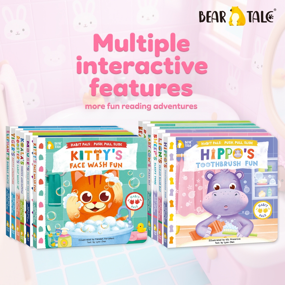 BEAR TALE Interactive Board Book Toddler Habit Training Book Organ Book ...