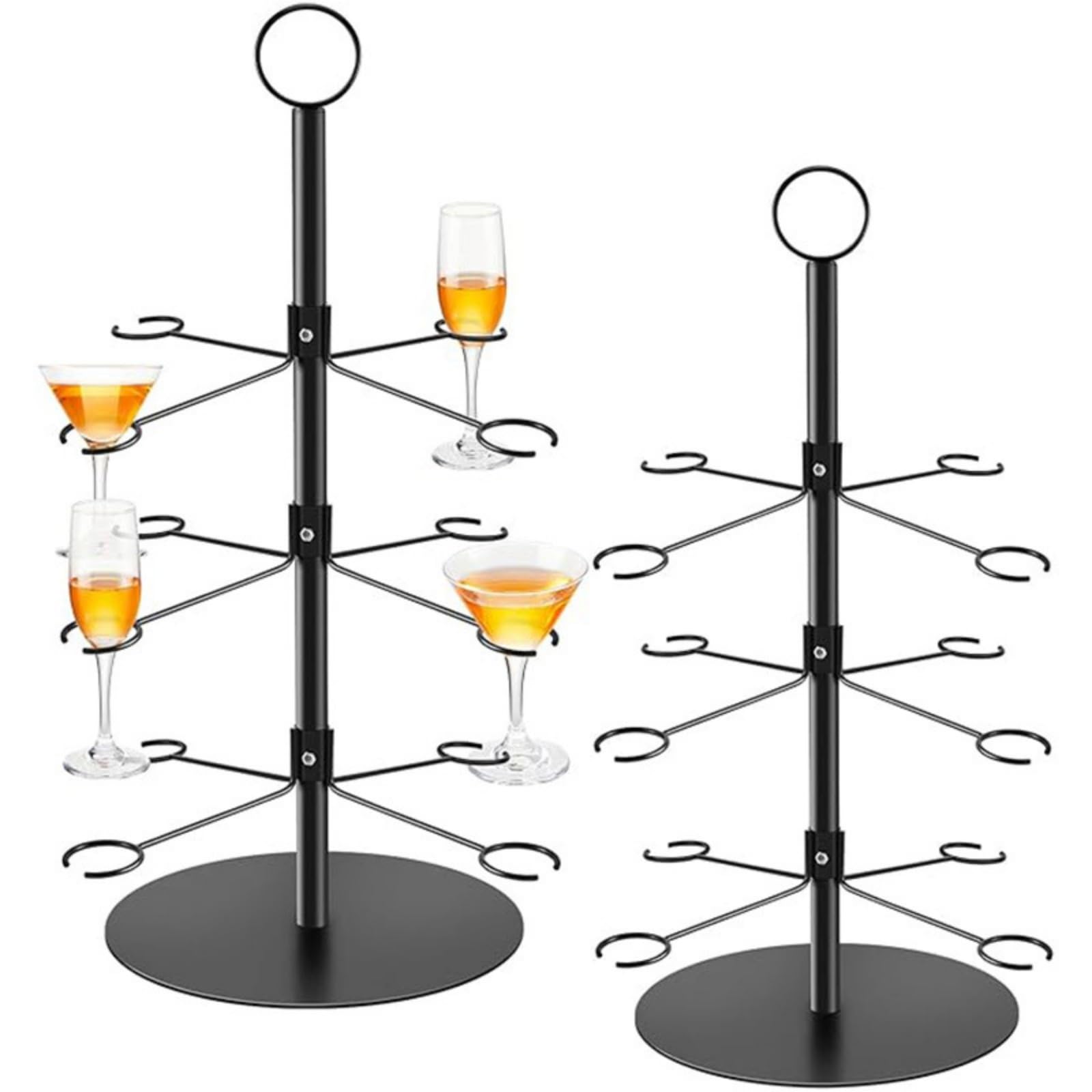 3 Tier Cocktail Tree Stand for wedding& party thicken iron drink rack ...