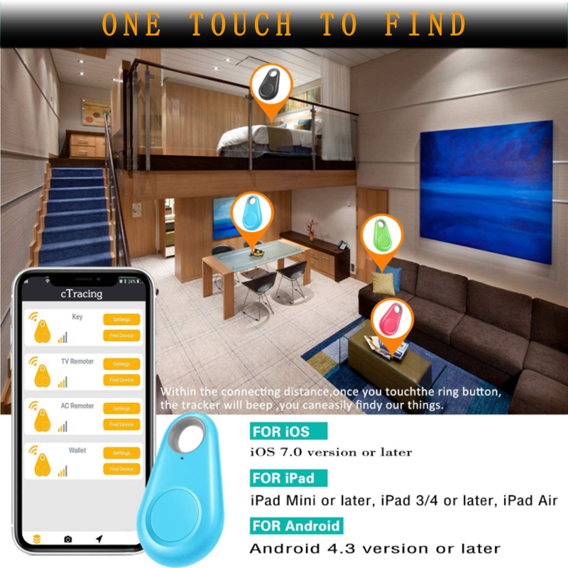 Smart Anti-lost Bluetooth Selfie Key Finder Device Mobile Phone Lost ...