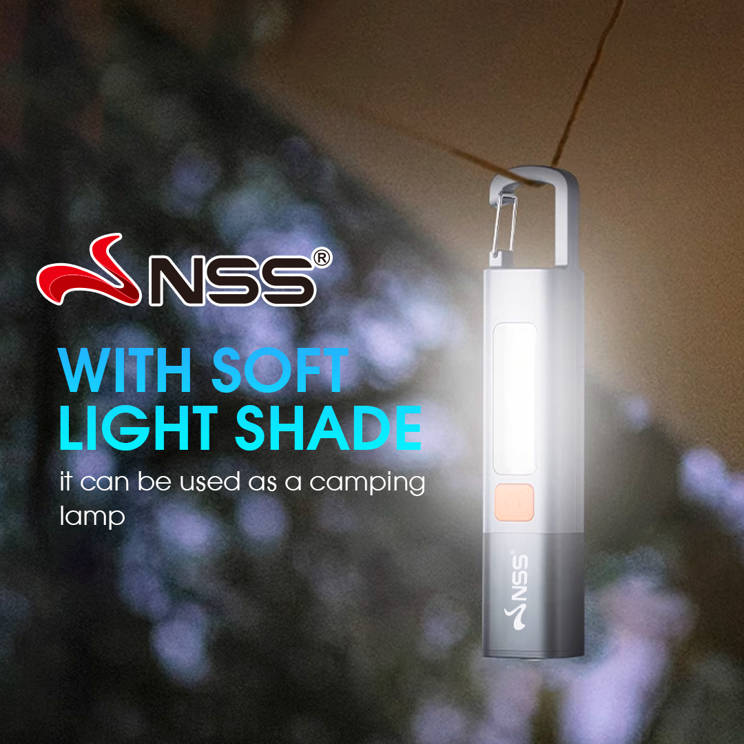 NSS Super Bright Mini Portable Flashlight USB Rechargeable Camping ...