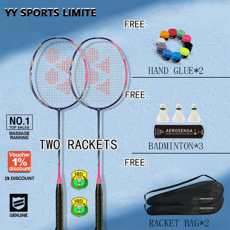 【2pcs】YY badminton racket original NANOFLARE 1000z Lightweight Frame ...