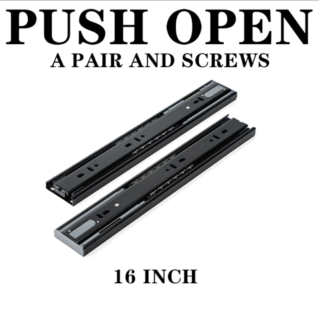 (PER PAIR) Soft Close /Ordinary Drawer Slide Hydraulic Drawer Guide 10 ...