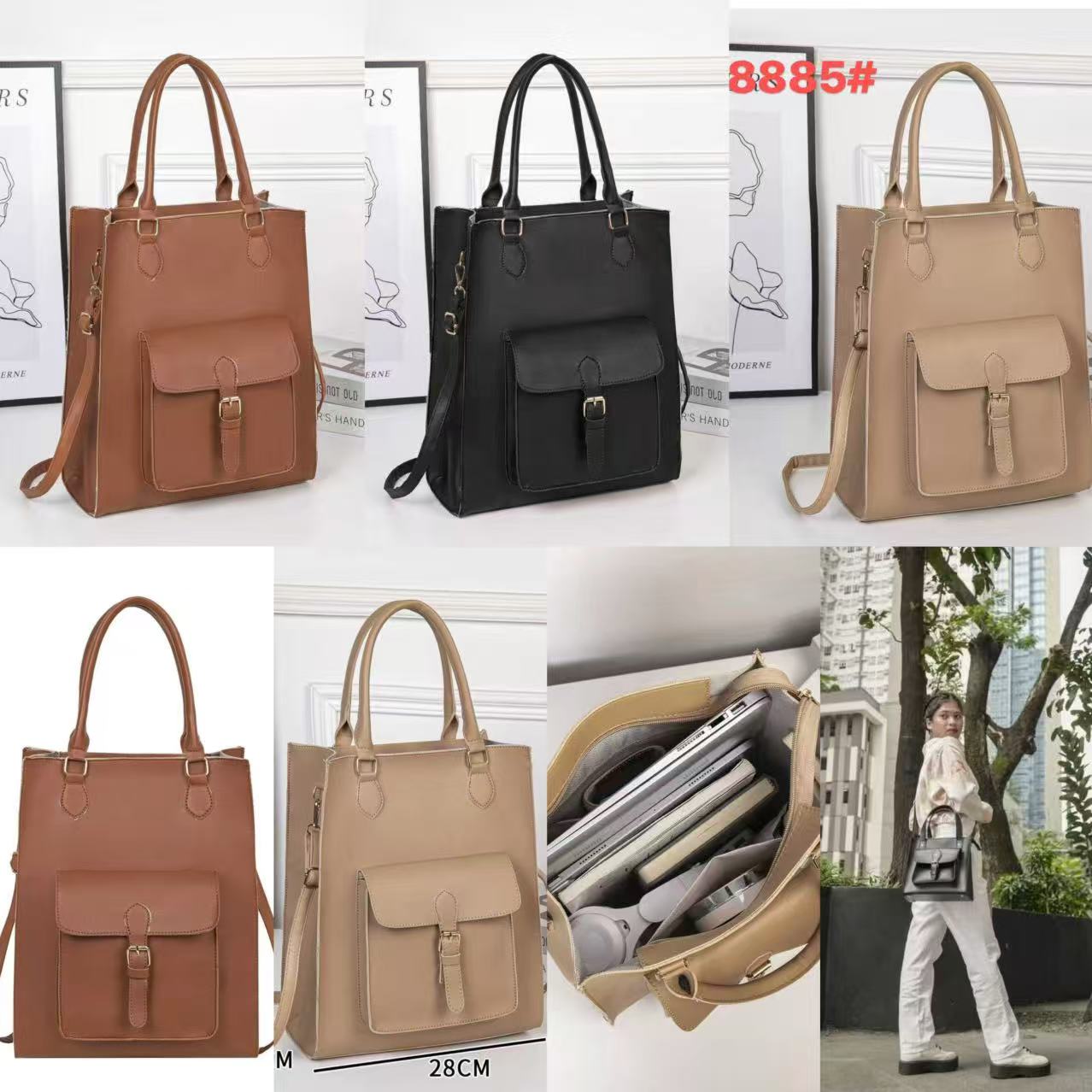 TT BAGS #8885 LARGE CAPACITY PLAIN WITH 2COMPARTMENTS SLING SHOULDERBAG ...