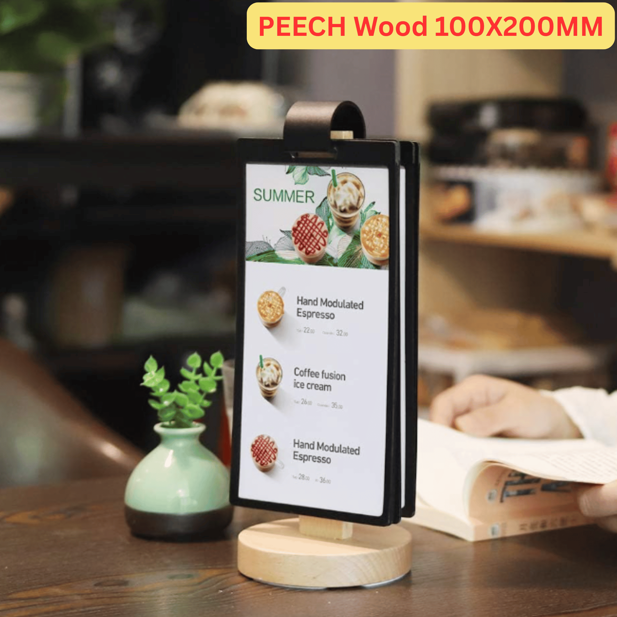 PEIYOU Acrylic loose Leave Menu Stand Ad Display Board A4 A5 A6 Kejea ...