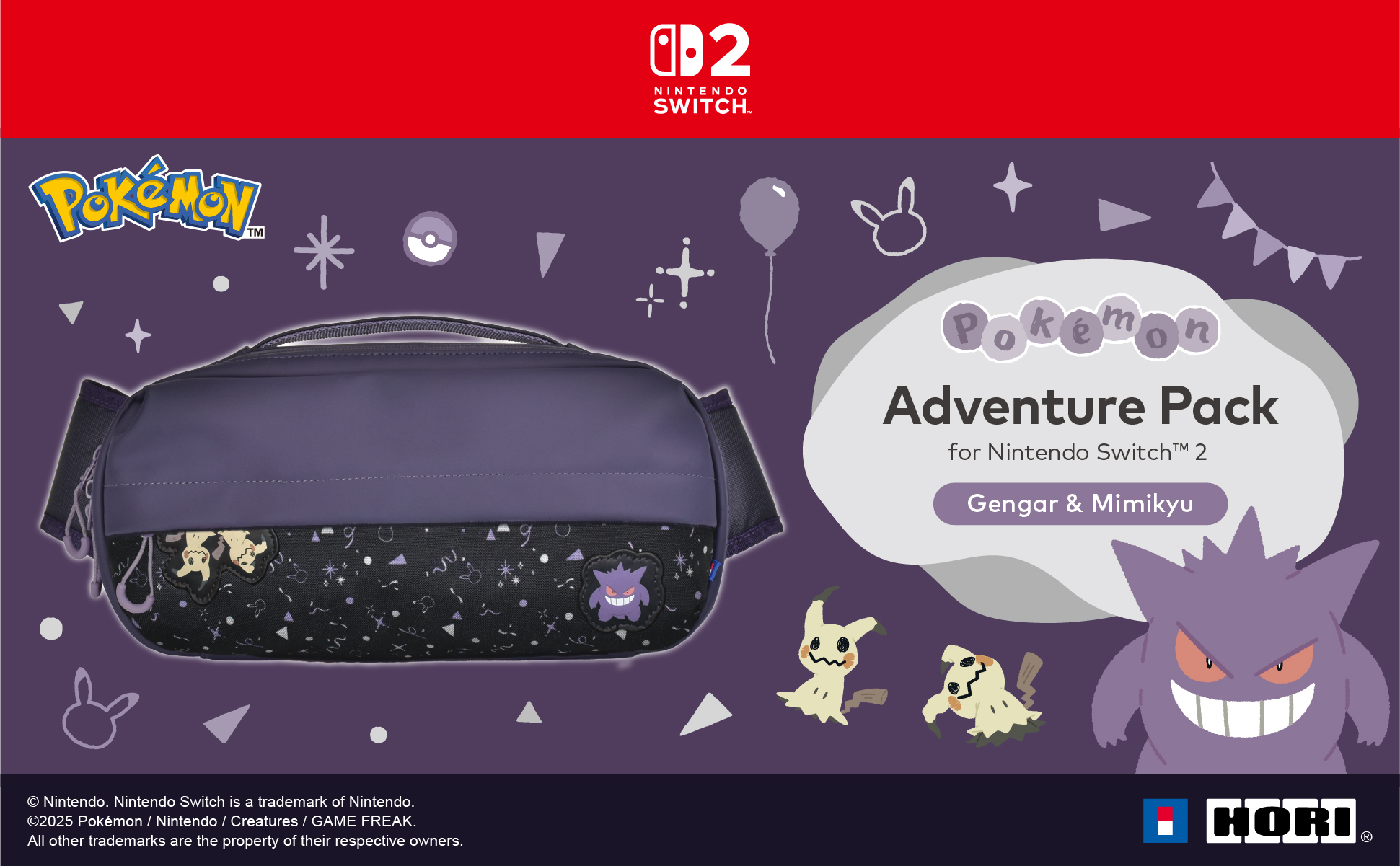 Hori Adventure Pack Ghost Party (Gengar & Mimikyu) for Nintendo Switch ...