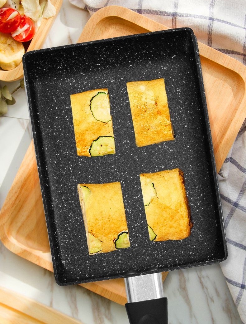 Perfect Non-Stick Tamagoyaki Fry Pan Omelette Egg Pan Japanese ...