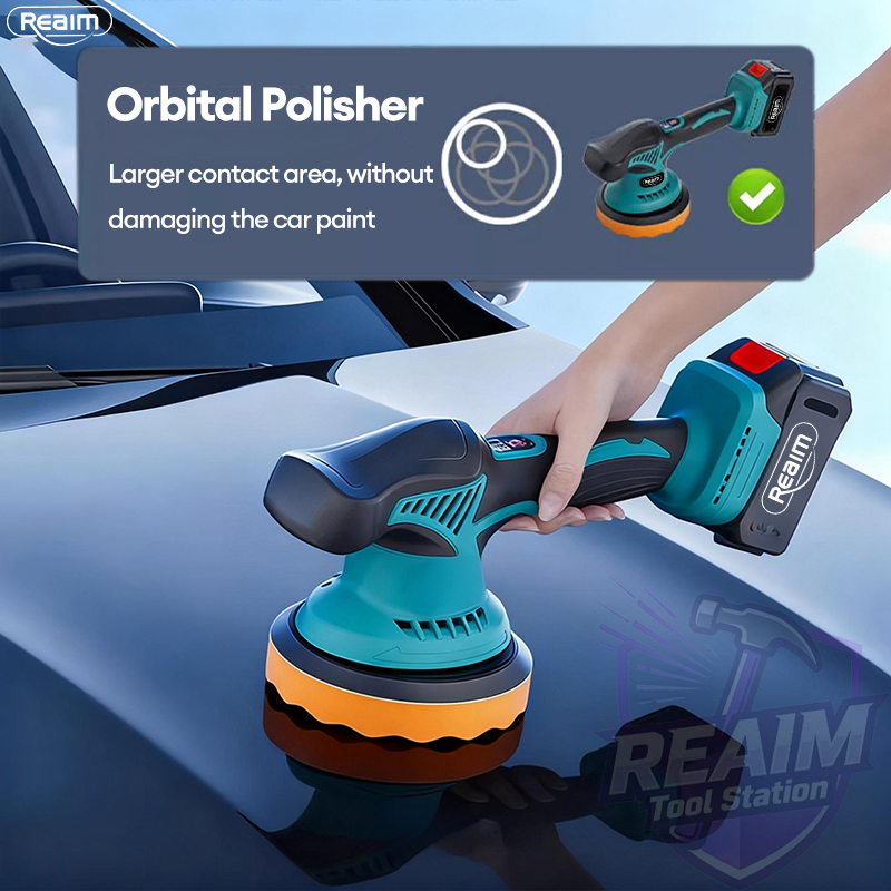 REAIM Portable Buffing Machine Polisher 380W/580W Polisher Buffing ...