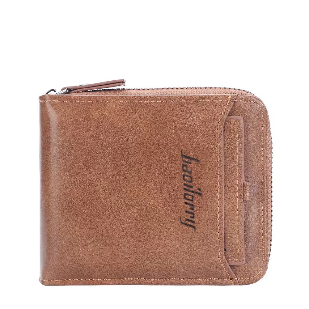HYM SHOP#9007 2in1 Short Men Zipper Wallets PU-leather Card Holder/Coin ...