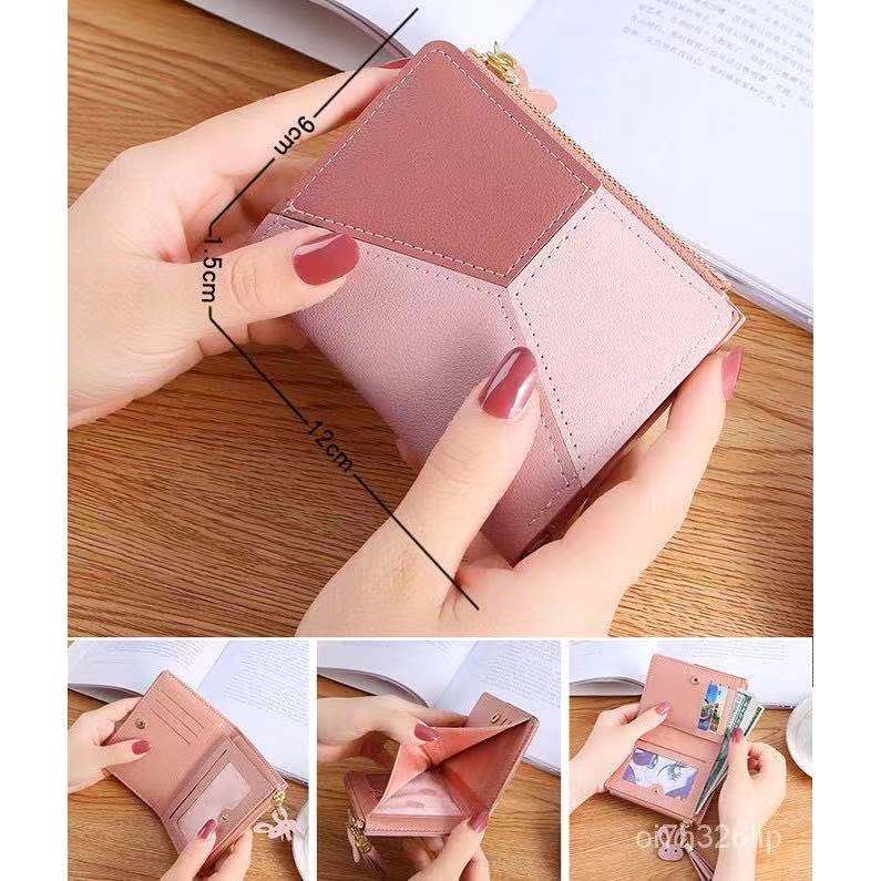 HYM SHOP#9001 Women's Wallet Made of Leather Purses Card Holder ...