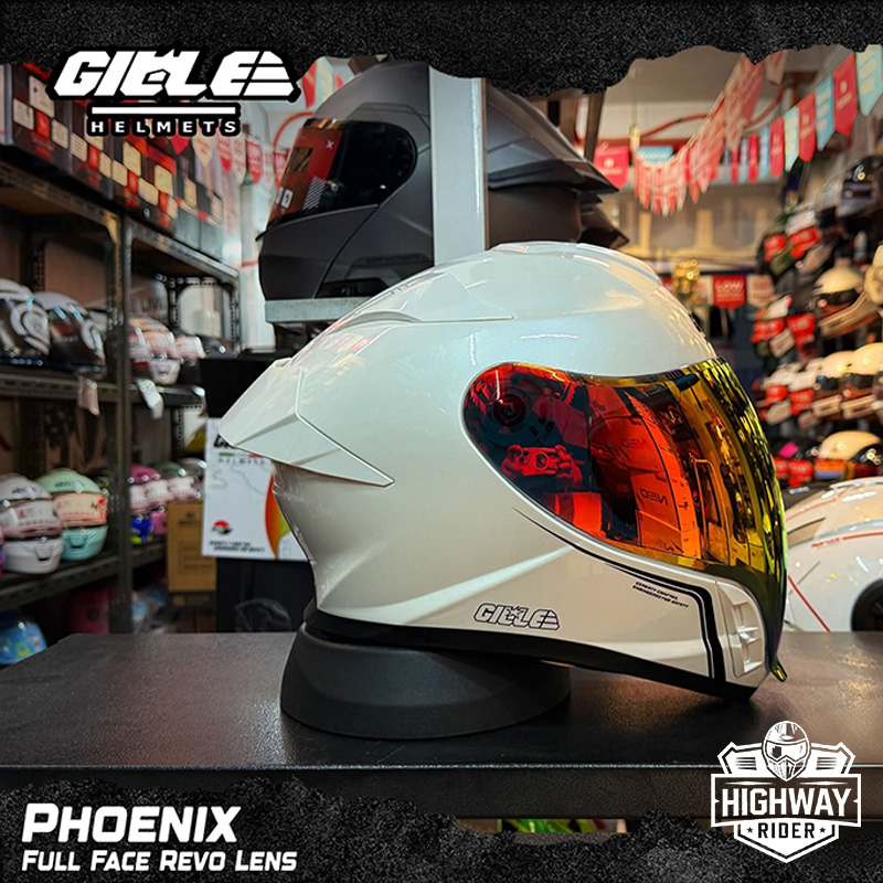 【𝑶𝑭𝑭𝑰𝑪𝑰𝑨𝑳】 GILLE PHOENIX Open Face Dual Visor Revo Helmet Full Face ...