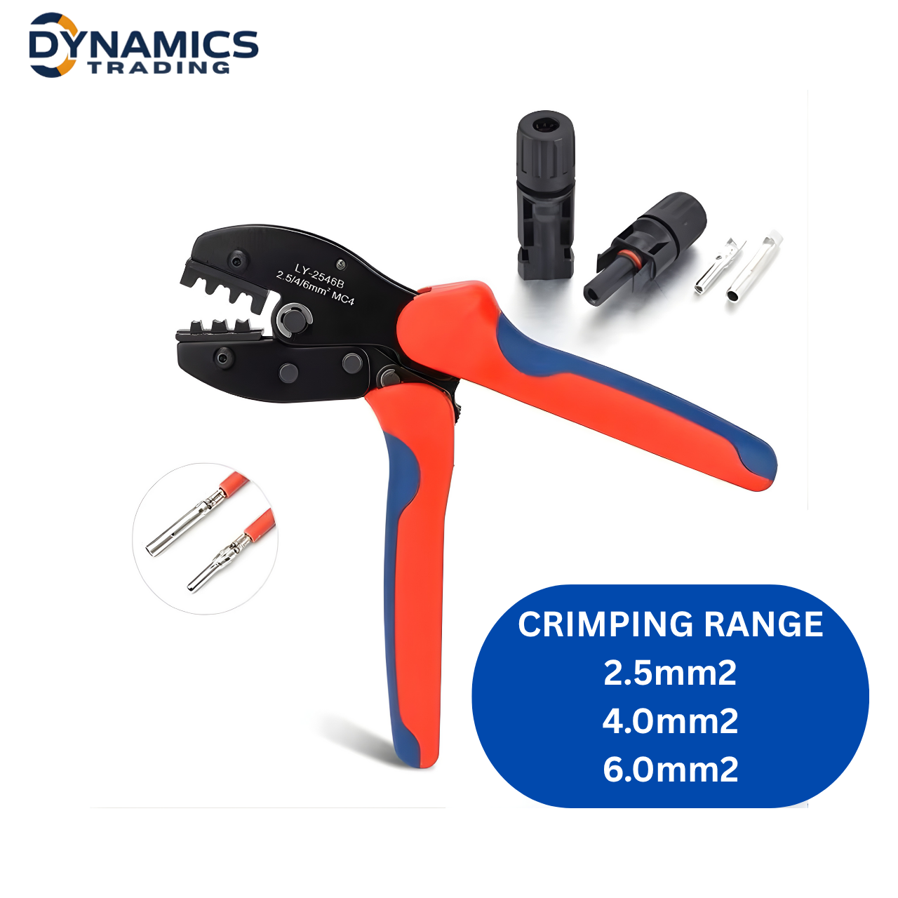 MC4 Solar Terminal Crimping Tool 2.5–6mm² | Heavy-Duty Wire Crimper for ...