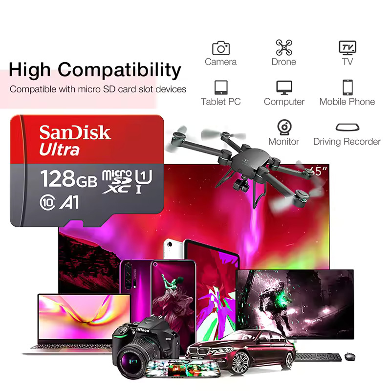 Micro SD Card Class 10 Memory Card Tf Flash Card For Phones Computers ...