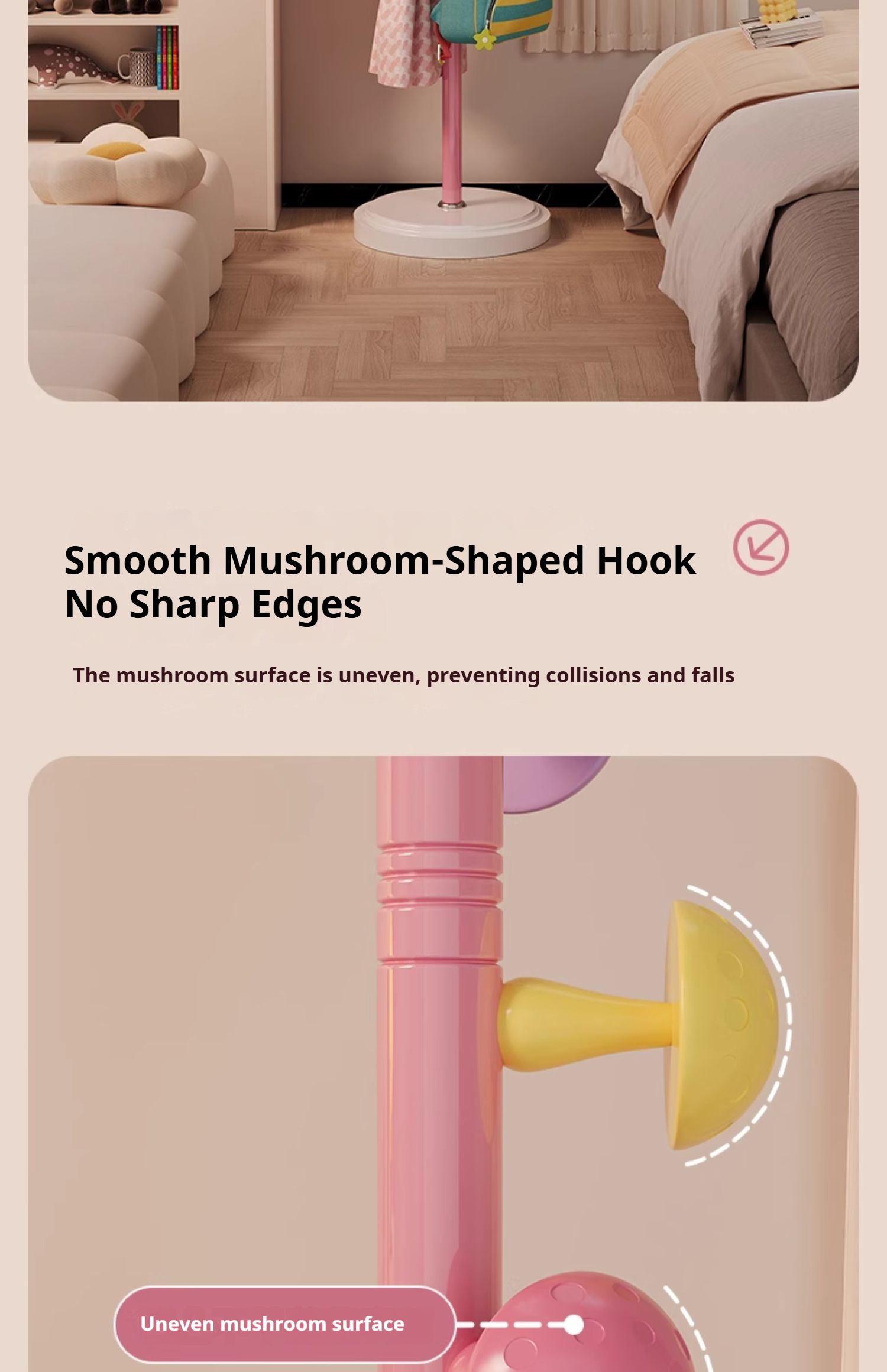 Coat Rack Metal Clothes Hanger Rack Bedroom Hanging Clothes Hats Bags ...
