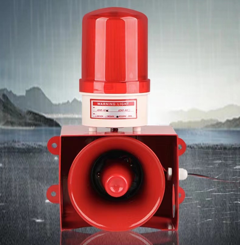 Audible and visual alarm Industrial strobe light alarm High power 120dB ...