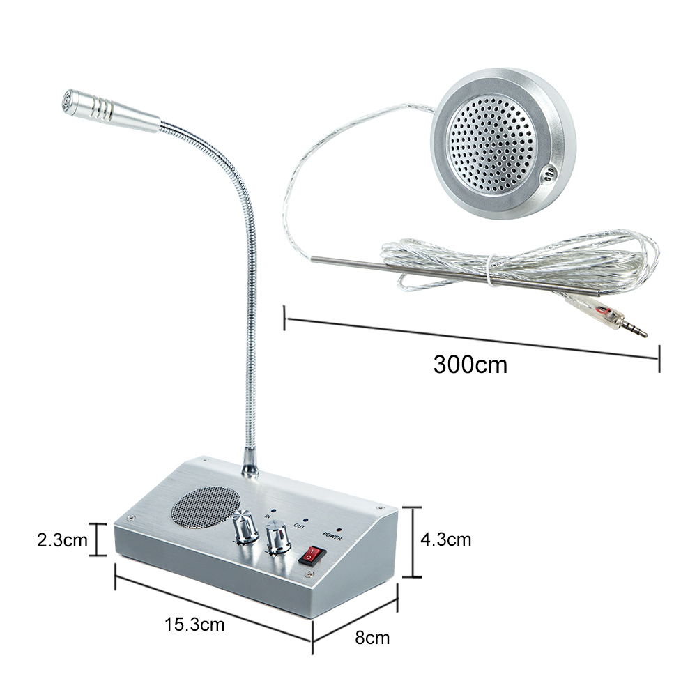 Window intercom speaker System Anti Interference Dual Way Intercom Talk ...