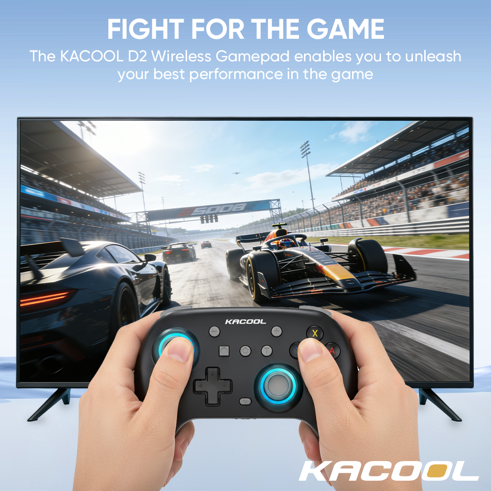 KACOOL D2 Wireless Bluetooth Gamepad Dual-Mode Six-Axis Gyroscope ...