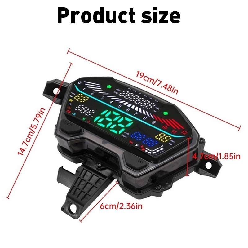 【COD】Full Digital LED Speedometer for Honda Click 125i V2/V3/150/160 ...