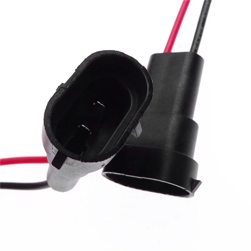 2Pcs H8 H9 H11 Male Socket Adapter Connector Cable Plug for LED Fog ...