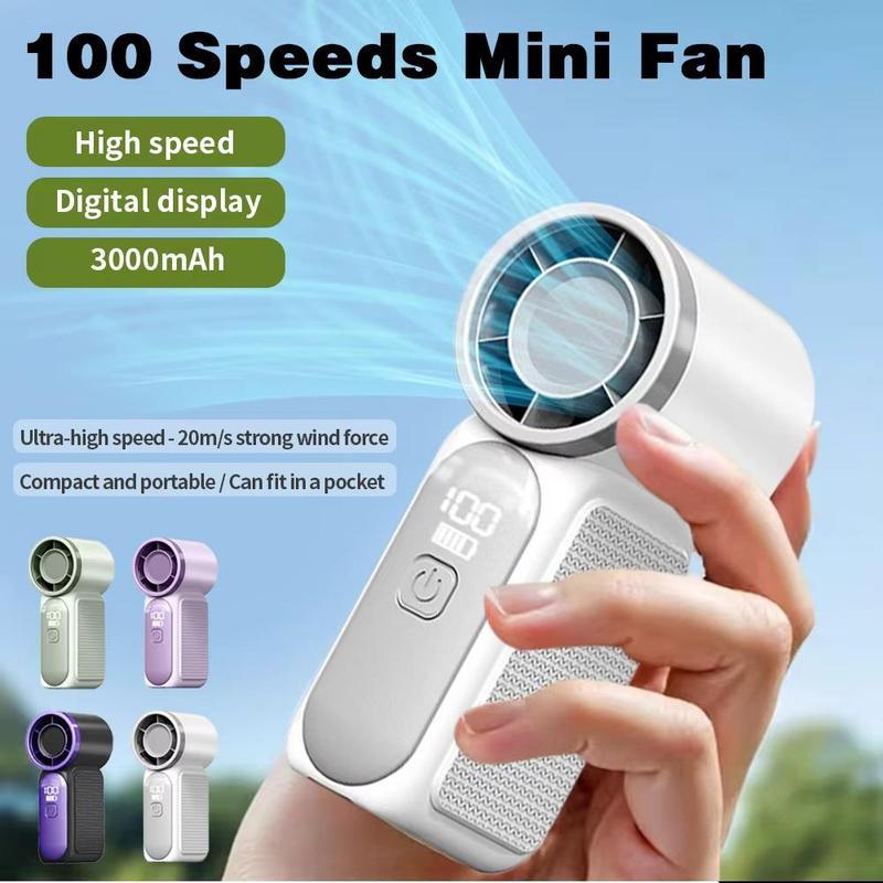 X688 Super Turbo Fan 100 High Speed 3000mAh Handheld Rechargeable ...