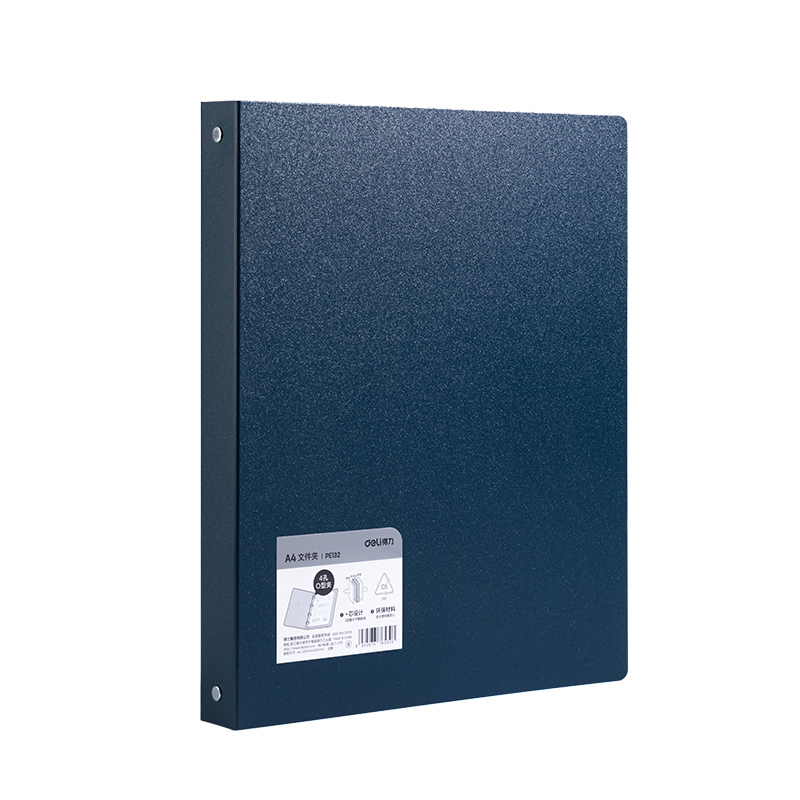 Deli A4 File Folders 4 Hole Clamp File Organizer Folder Document ...