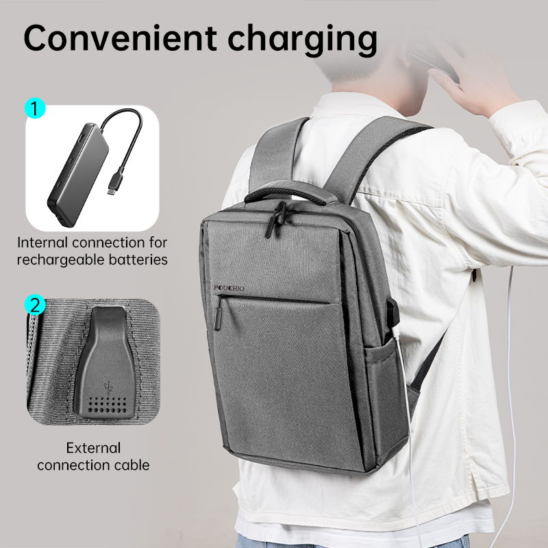 Deli H7 Laptop Backpacks Laptop Pocket USB Port | Shopee Philippines
