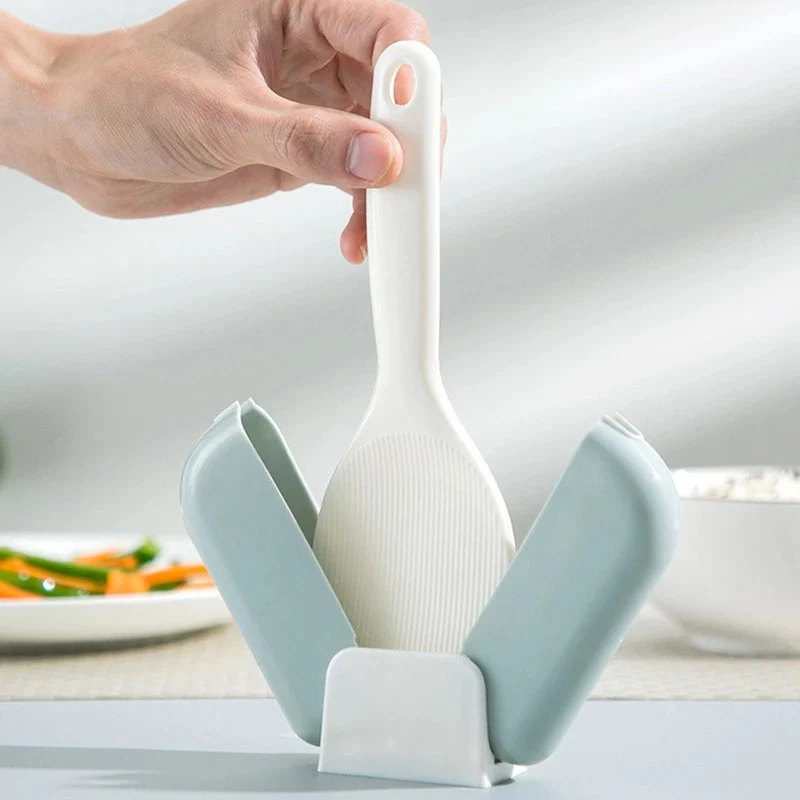 Nonstick Stand-up Rice Spoon with Automatic Open Dust Cover Heat ...