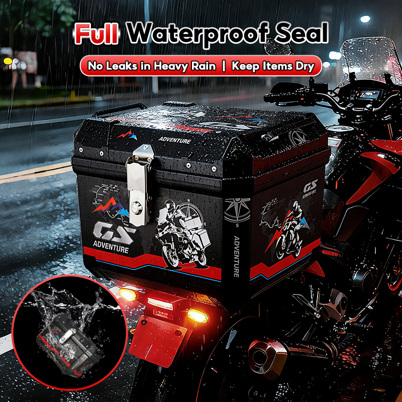 SOARFLY 38L 45L Top Box Motorcycle Aluminium Top Box 45L ALUMINIUM ...