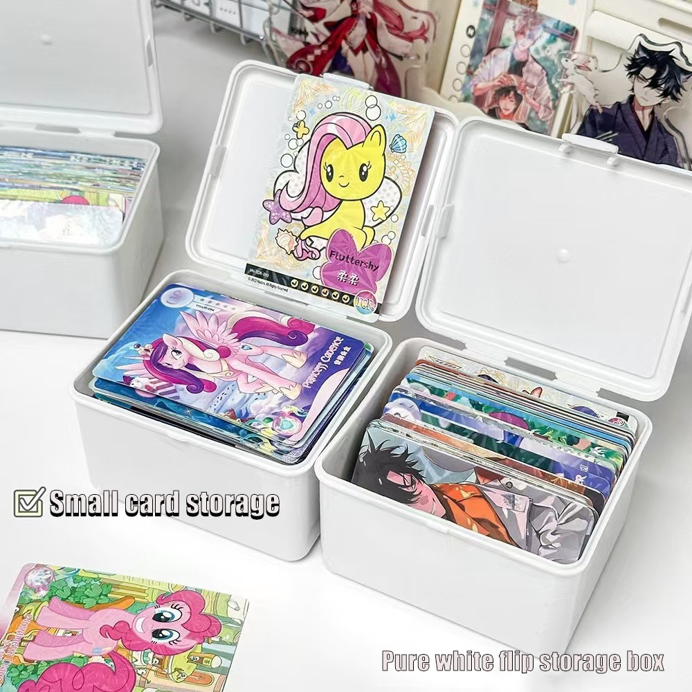 Dust-proof PP small card storage box with stacking classification and ...