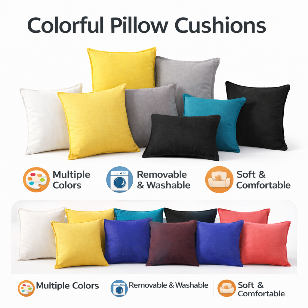 1 PC Throw Magic Pillow Sofa Pillow 17x17 inch =45X45CM | Shopee ...