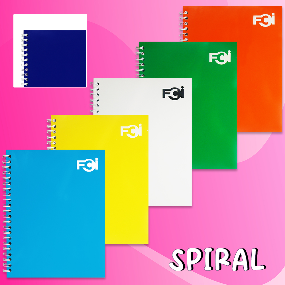 FCI Spiral Notebook Neon Assorted Colors 80 leaves x 10 pcs For ...